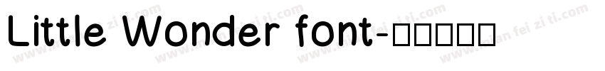 Little Wonder font字体转换